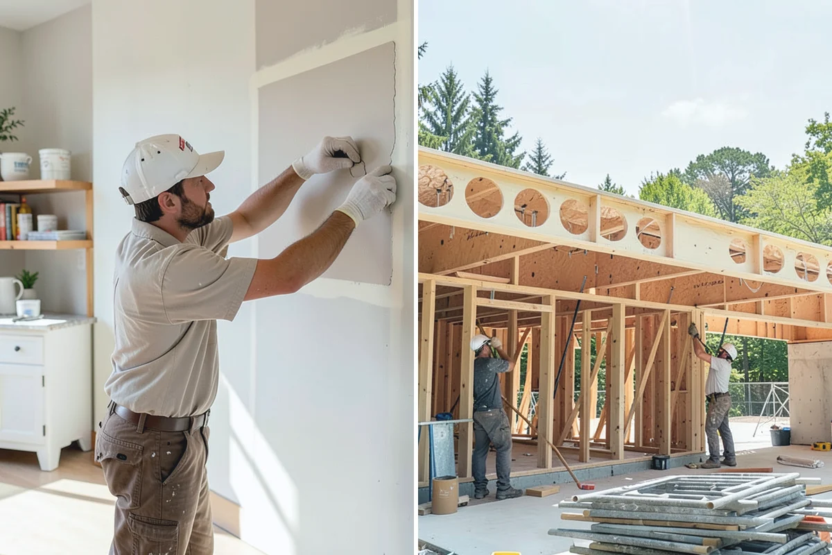 Interior Framing in Hamilton, Skagit County, WA - Chalk partition lines and confirm the layout with you