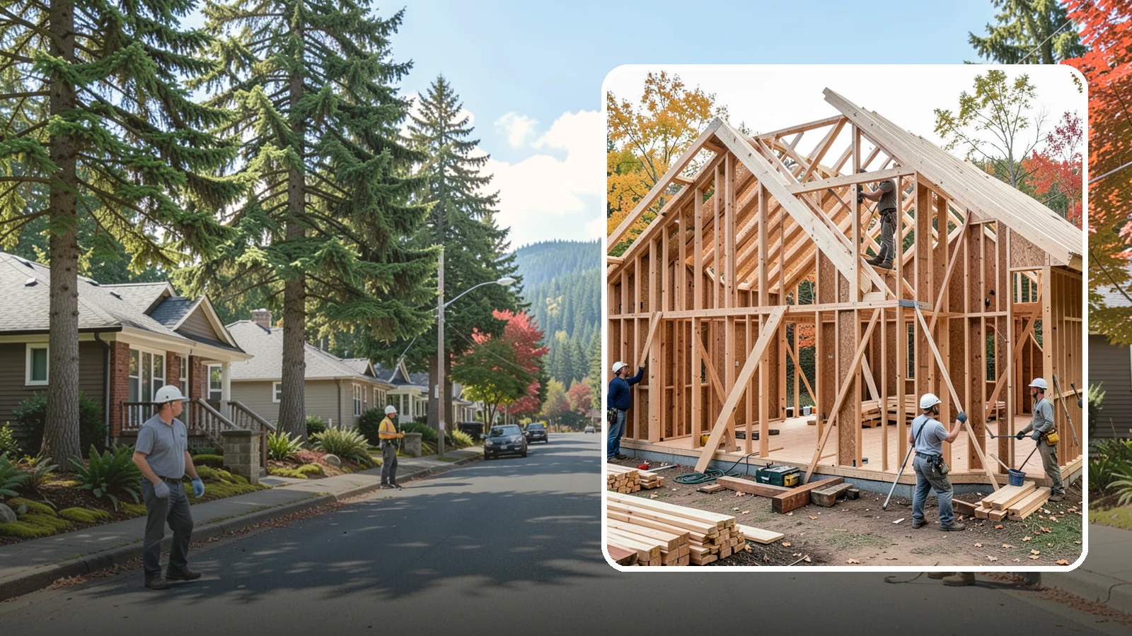 Interior Framing in Hunts Point, King County, WA - We frame interior partition walls to lay out rooms, closets, and openings exactly as your remodel plans call for.