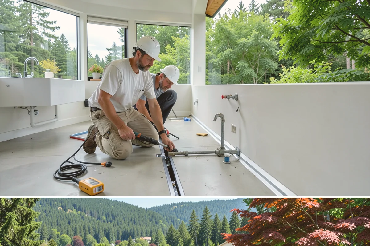 Interior Framing in Index, Snohomish County, WA - Interior framing runs comfortably year-round since the work stays inside the weather envelope regardless of Puget Sound...