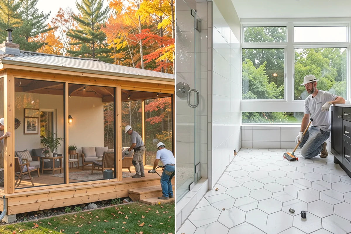 Interior Framing in Issaquah, King County, WA - Chalk partition lines and confirm the layout with you