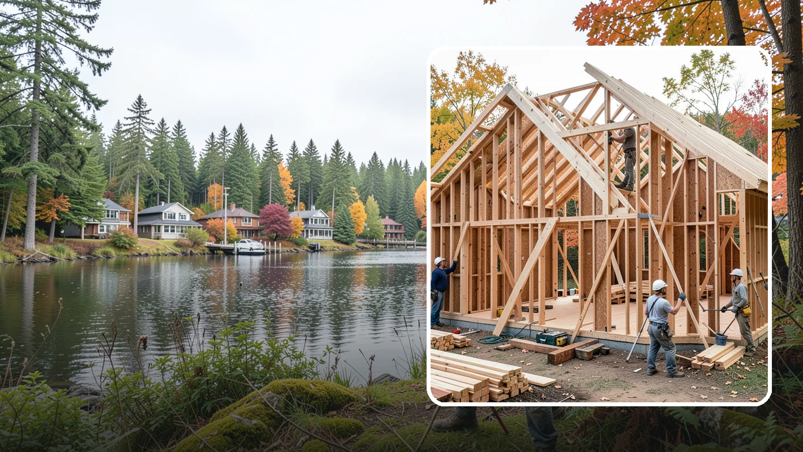 Interior Framing in La Conner, Skagit County, WA - We frame interior partition walls to lay out rooms, closets, and openings exactly as your remodel plans call for.