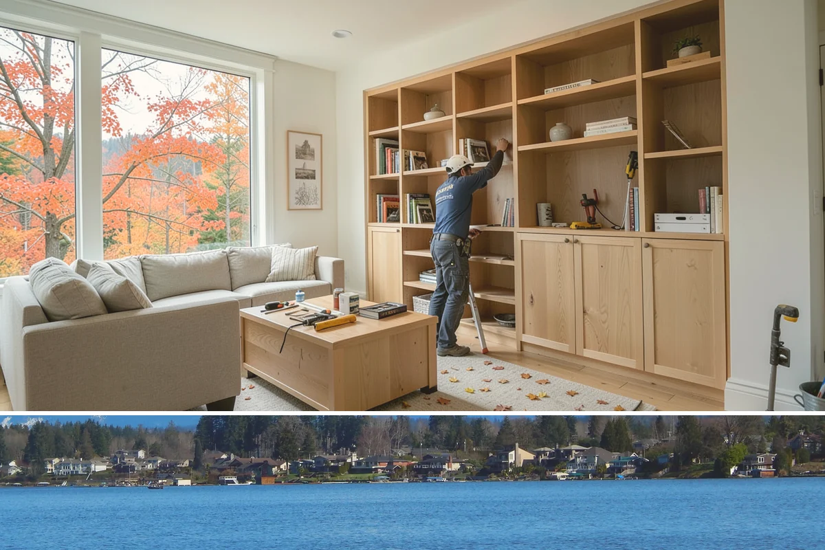 Interior Framing in Lake Stevens, Snohomish County, WA - Interior framing runs comfortably year-round since the work stays inside the weather envelope regardless of Puget Sound...
