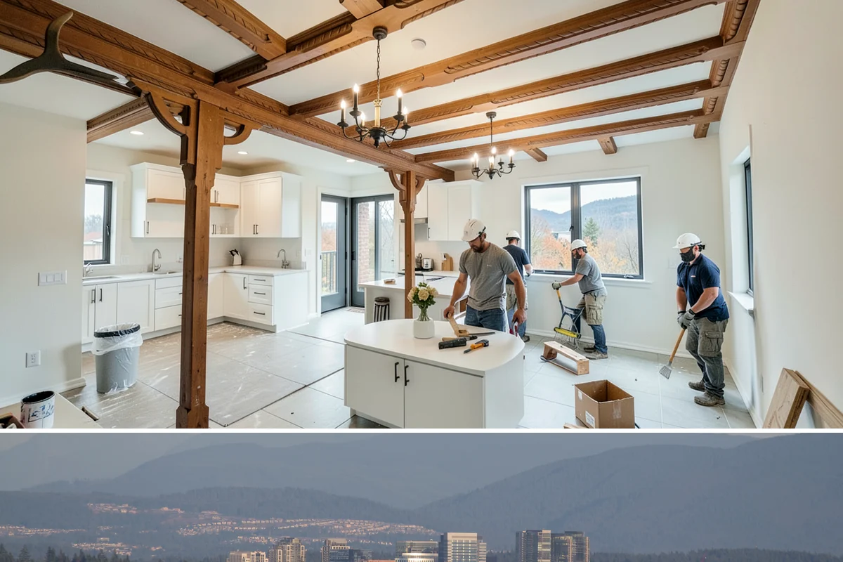 Interior Framing in Medina, King County, WA - Interior framing runs comfortably year-round since the work stays inside the weather envelope regardless of Puget Sound...
