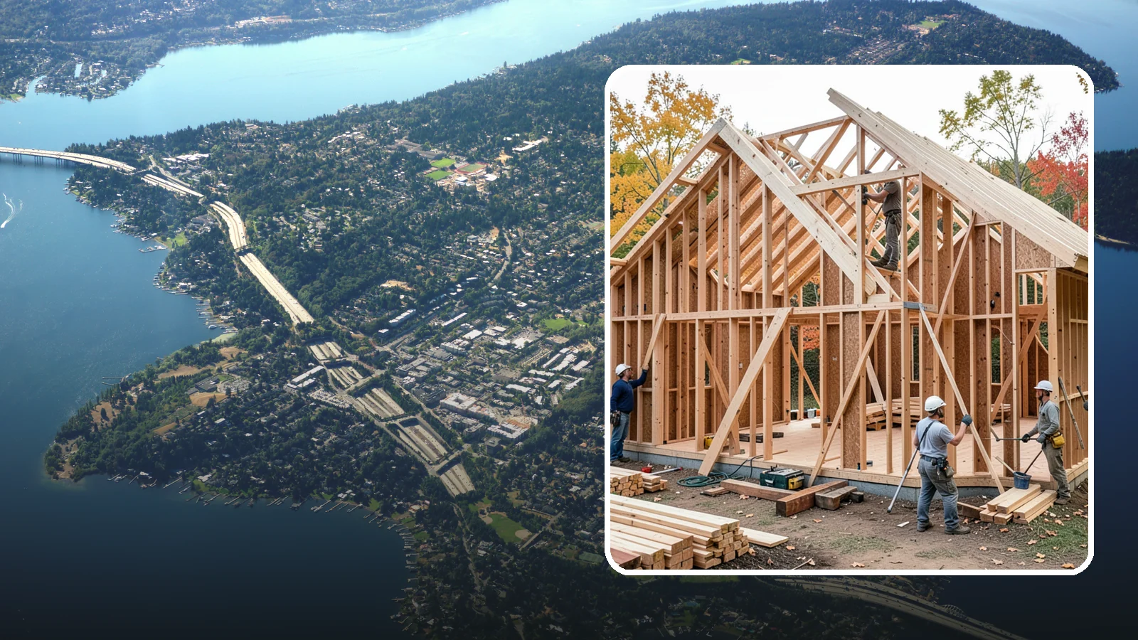 Interior Framing in Mercer Island, King County, WA - We frame interior partition walls to lay out rooms, closets, and openings exactly as your remodel plans call for.