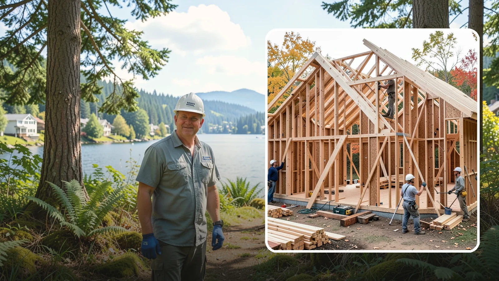 Interior Framing in Milton, King County, WA - We frame interior partition walls to lay out rooms, closets, and openings exactly as your remodel plans call for.