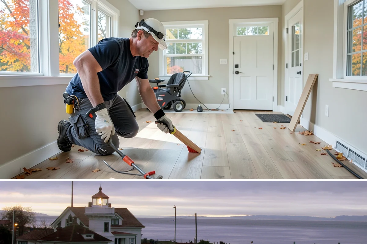 Interior Framing in Mukilteo, Snohomish County, WA - Interior framing runs comfortably year-round since the work stays inside the weather envelope regardless of Puget Sound...