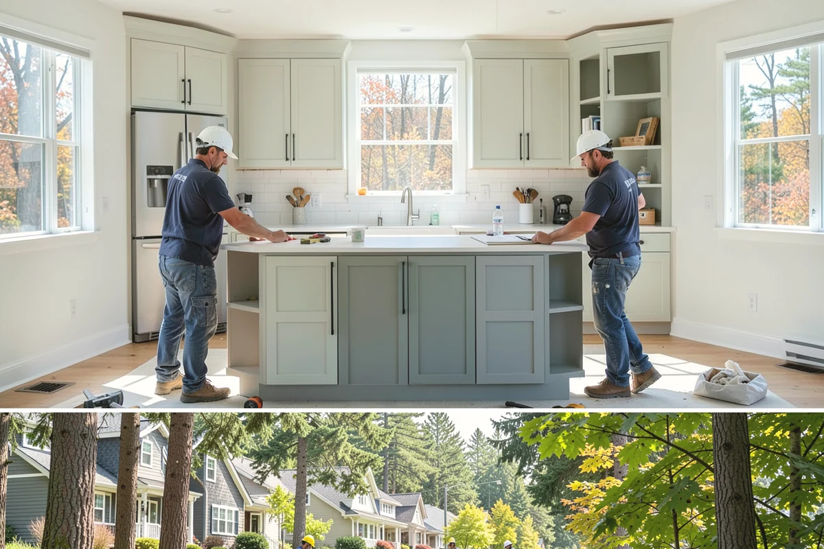 Interior Framing in Normandy Park, King County, WA - Interior framing runs comfortably year-round since the work stays inside the weather envelope regardless of Puget Sound...