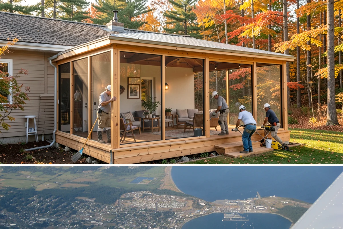 Interior Framing in Oak Harbor, Island County, WA - Interior framing runs comfortably year-round since the work stays inside the weather envelope regardless of Puget Sound...
