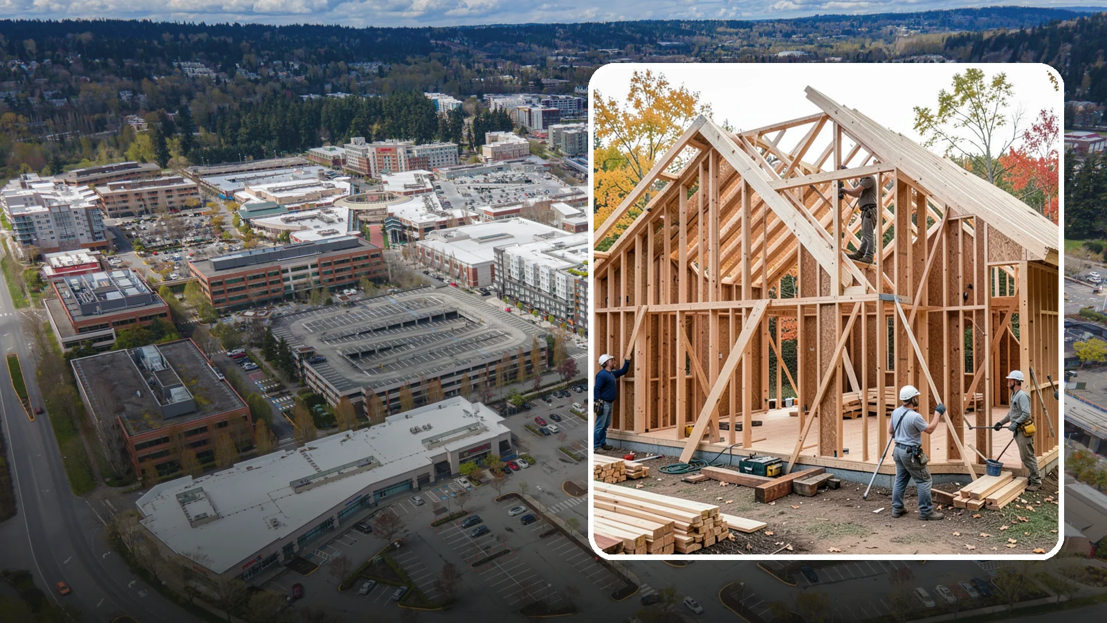 Interior Framing in Redmond, King County, WA - We frame interior partition walls to lay out rooms, closets, and openings exactly as your remodel plans call for.