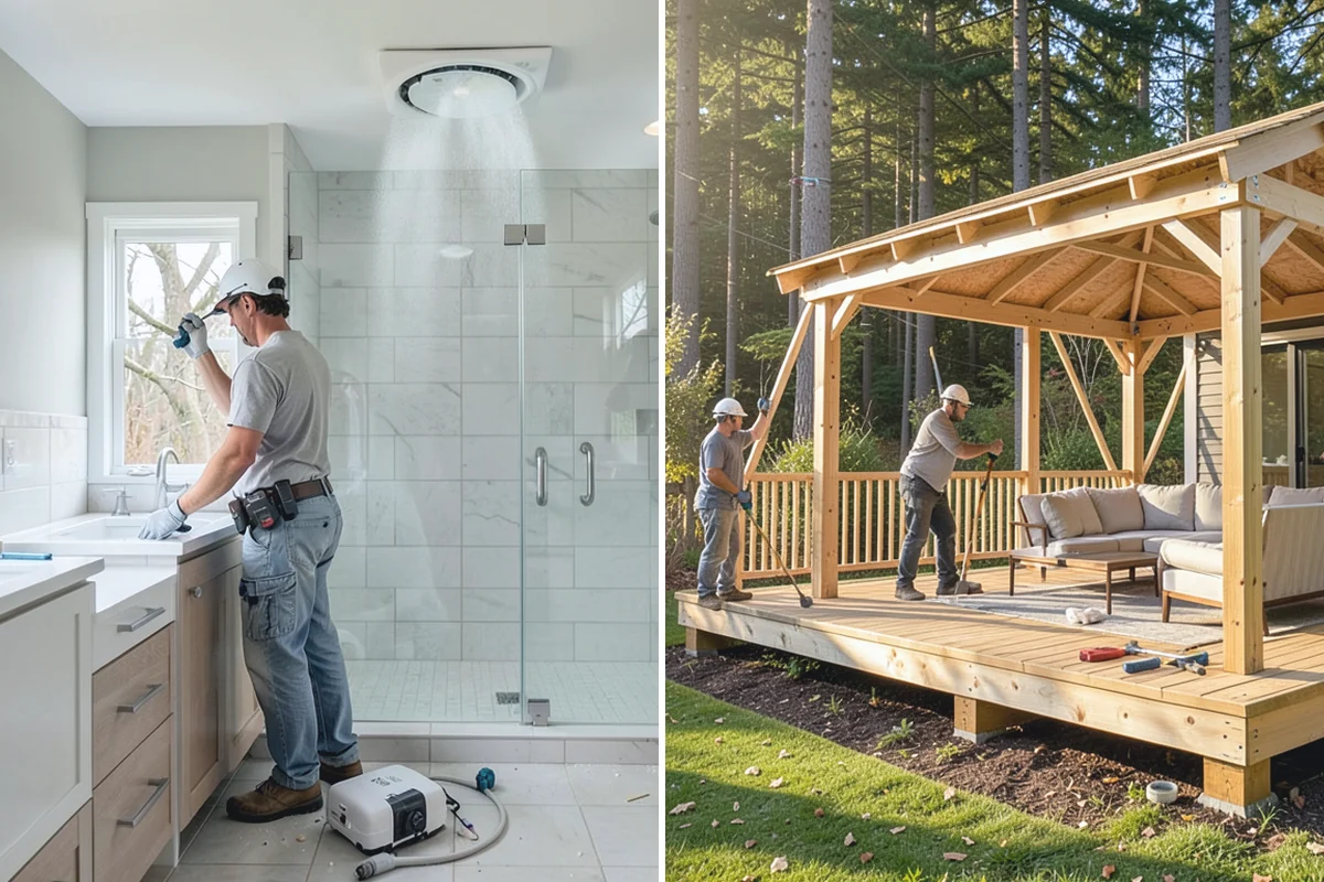 Interior Framing in Redmond, King County, WA - Chalk partition lines and confirm the layout with you