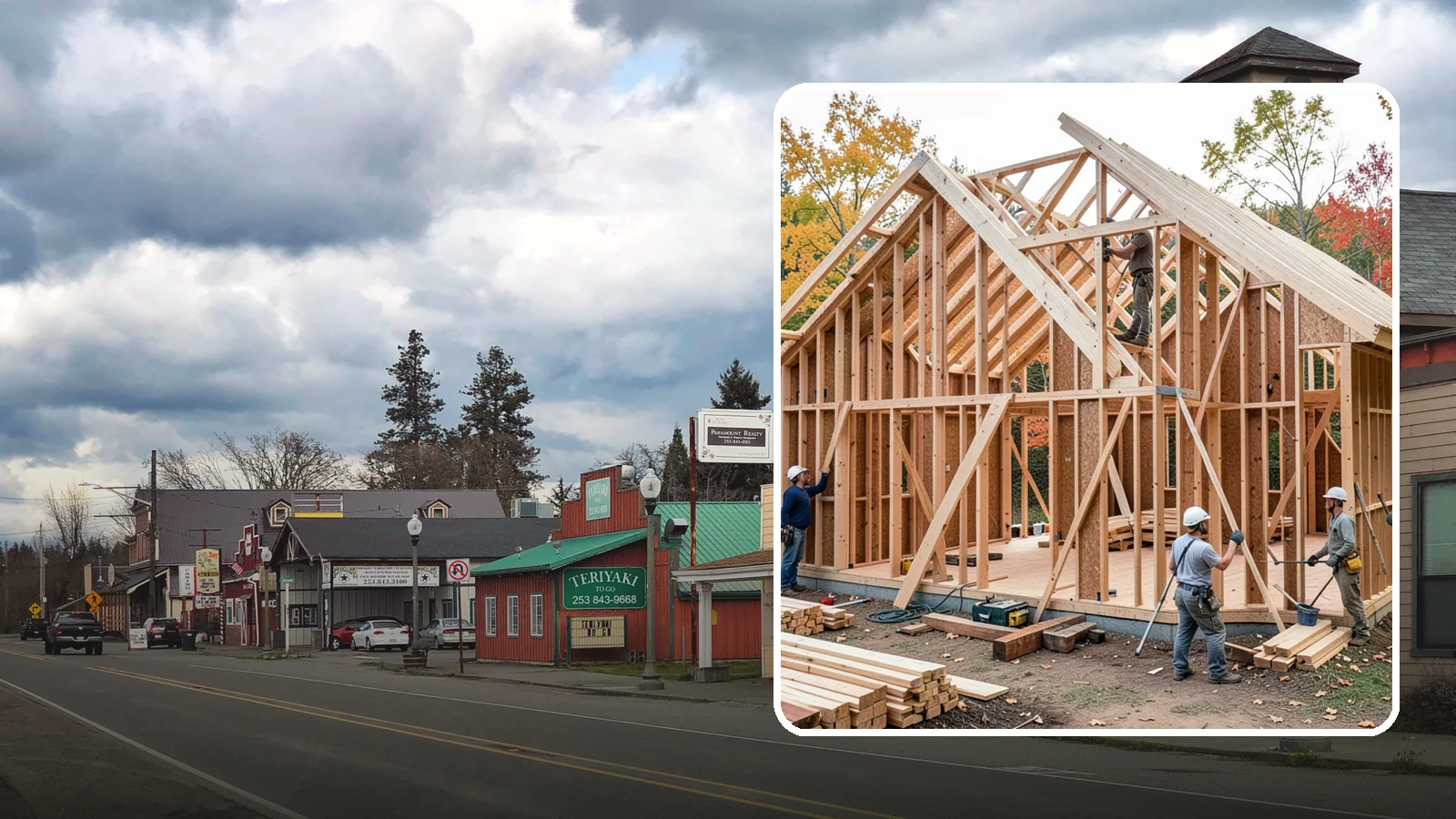 Interior Framing in Roy, Pierce County, WA - We frame interior partition walls to lay out rooms, closets, and openings exactly as your remodel plans call for.