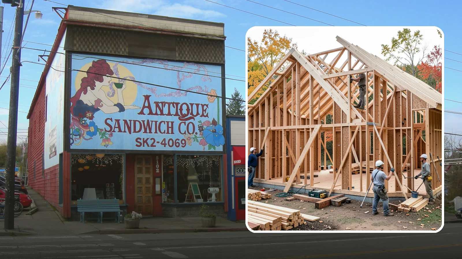 Interior Framing in Ruston, Pierce County, WA - We frame interior partition walls to lay out rooms, closets, and openings exactly as your remodel plans call for.