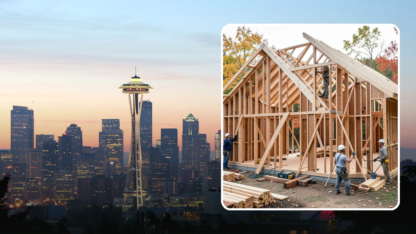 Interior Framing in Seattle, King County, WA - We frame interior partition walls to lay out rooms, closets, and openings exactly as your remodel plans call for.