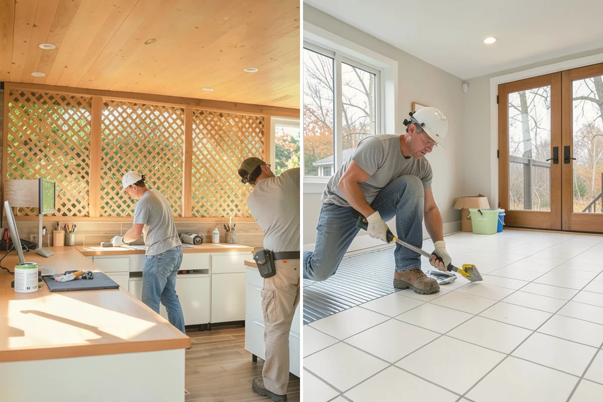 Interior Framing in Snohomish, Snohomish County, WA - Chalk partition lines and confirm the layout with you