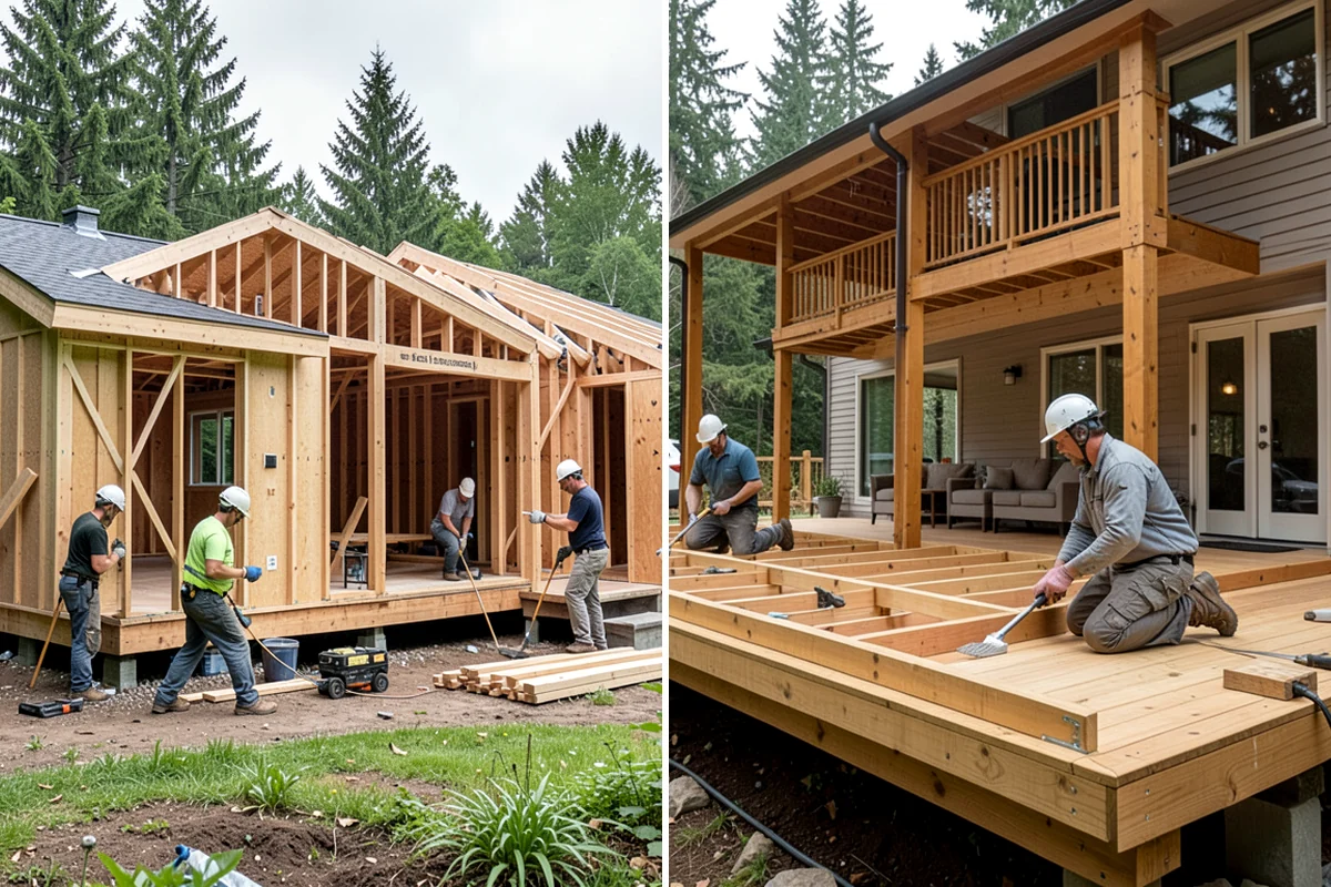 Interior Framing in Snoqualmie, King County, WA - Chalk partition lines and confirm the layout with you