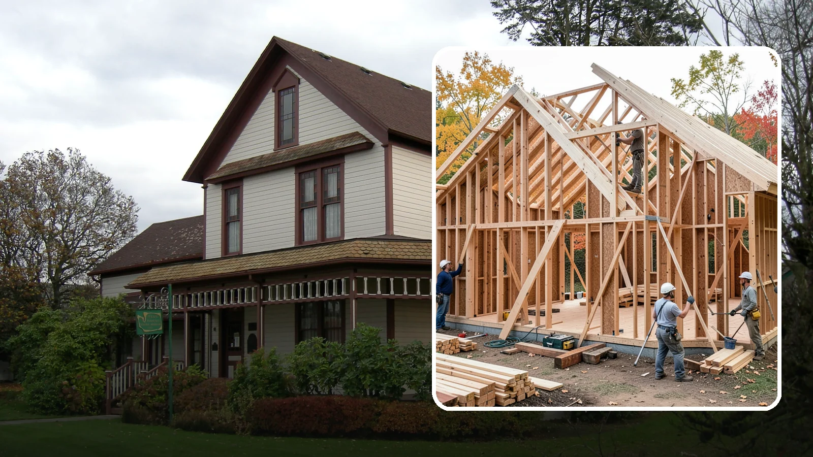Interior Framing in Sumner, Pierce County, WA - We frame interior partition walls to lay out rooms, closets, and openings exactly as your remodel plans call for.