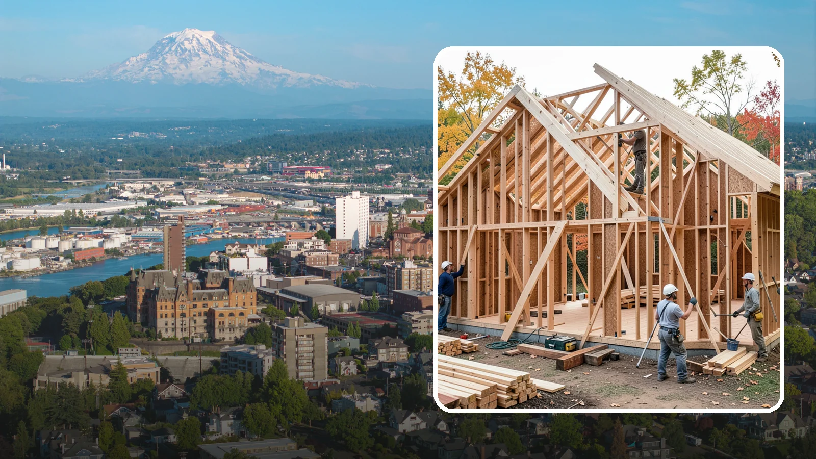 Interior Framing in Tacoma, Pierce County, WA - We frame interior partition walls to lay out rooms, closets, and openings exactly as your remodel plans call for.
