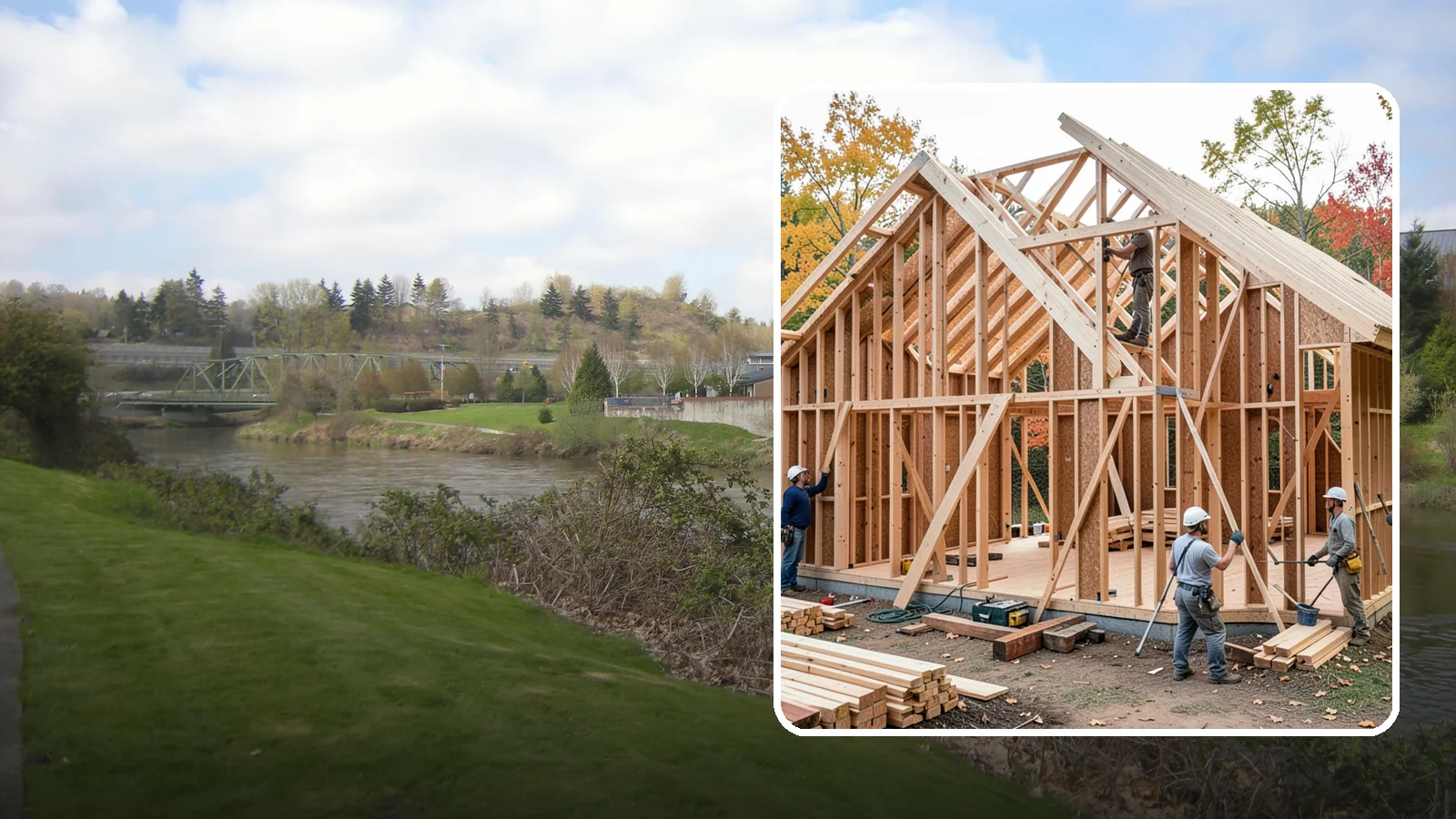 Interior Framing in Tukwila, King County, WA - We frame interior partition walls to lay out rooms, closets, and openings exactly as your remodel plans call for.
