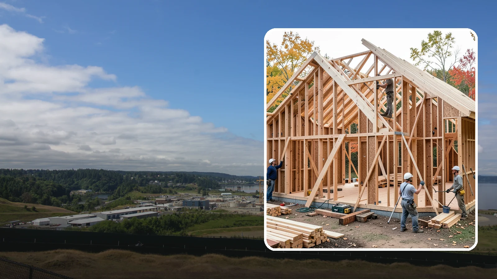 Interior Framing in University Place, Pierce County, WA - We frame interior partition walls to lay out rooms, closets, and openings exactly as your remodel plans call for.