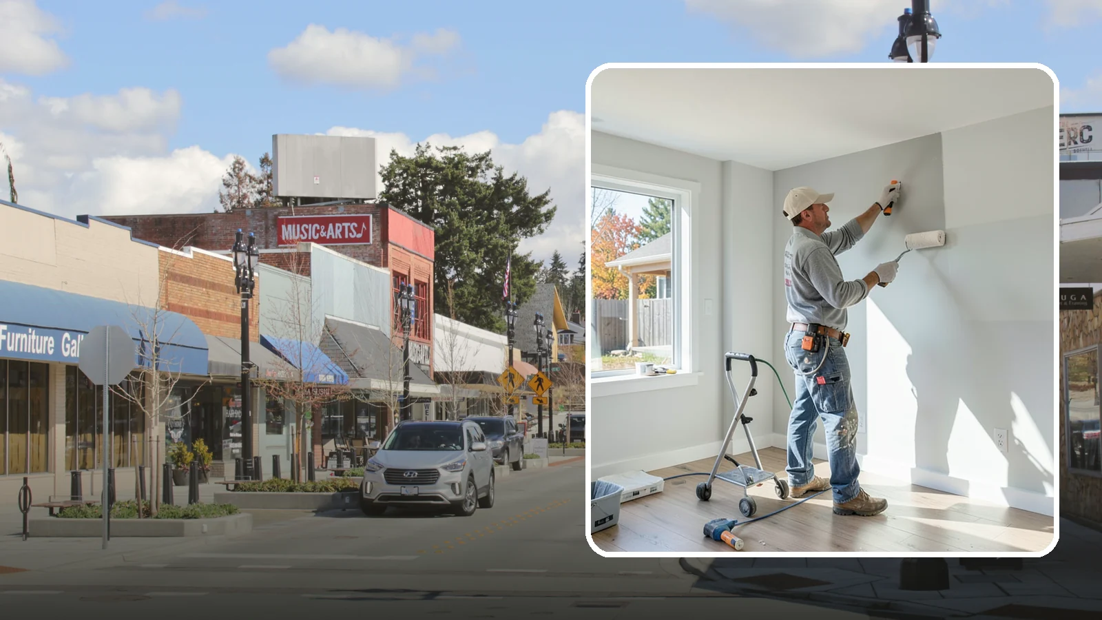 Interior Painting in Bothell, King County, WA - Interior painting refreshes the walls, ceilings, and trim inside your Western Washington home with clean, durable finishes.