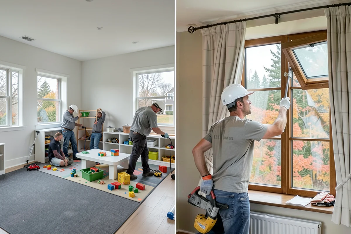 Interior Painting in Concrete, Skagit County, WA - Walk the rooms, confirm colors and sheens, and protect floors and furnishings
