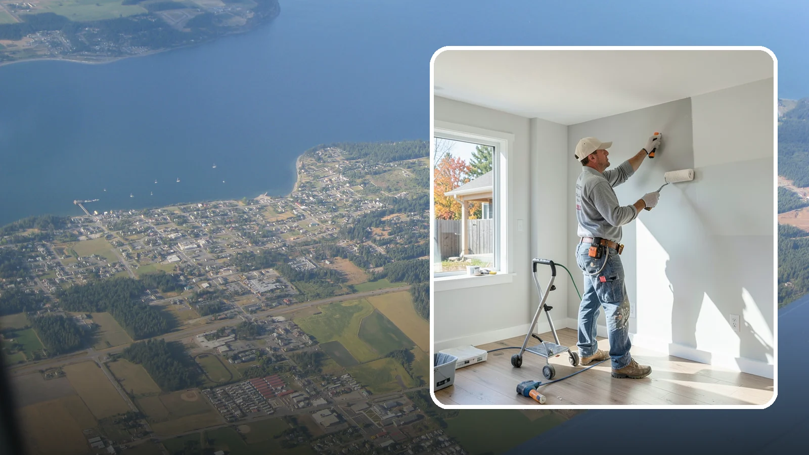 Interior Painting in Coupeville, Island County, WA - Interior painting refreshes the walls, ceilings, and trim inside your Western Washington home with clean, durable finishes.