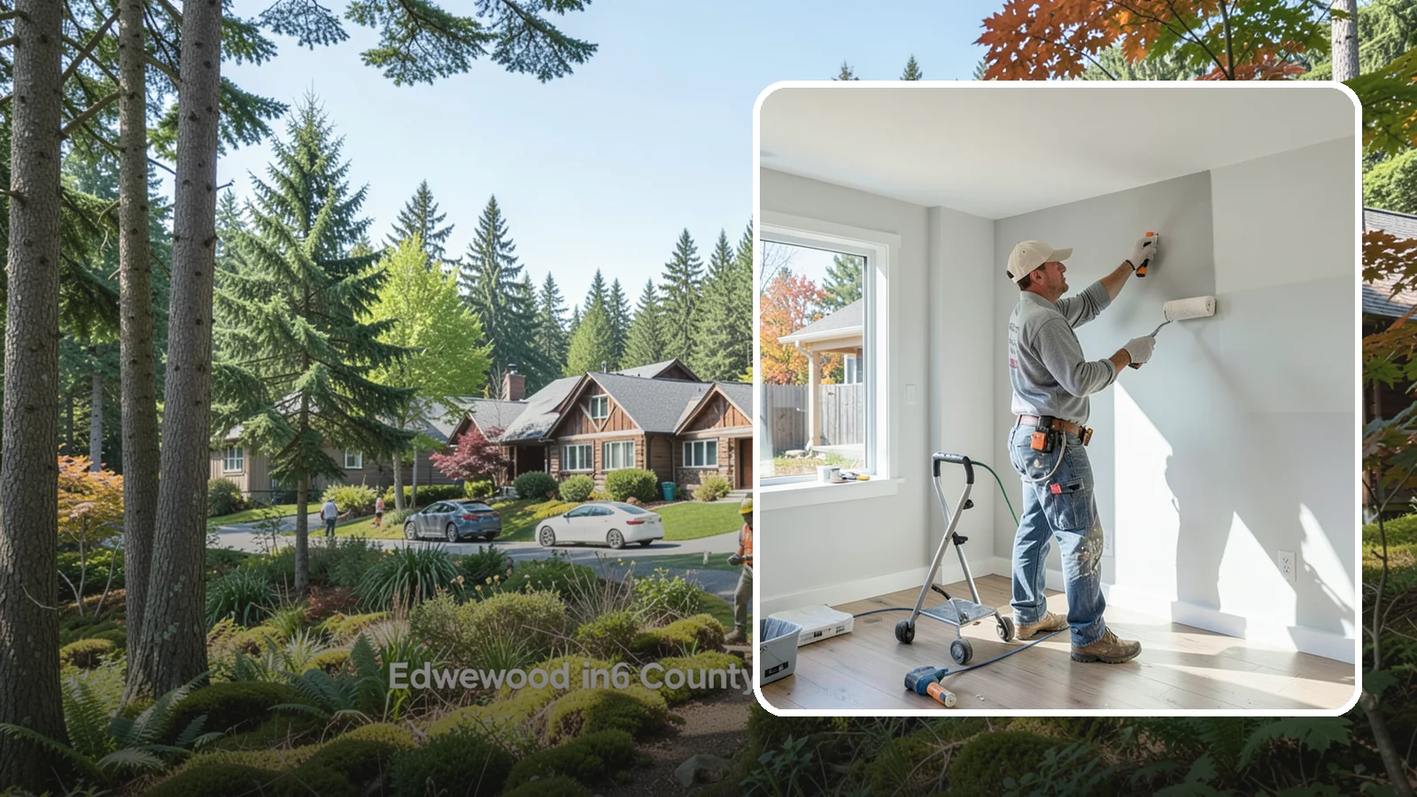Interior Painting in Edgewood, Pierce County, WA - Interior painting refreshes the walls, ceilings, and trim inside your Western Washington home with clean, durable finishes.