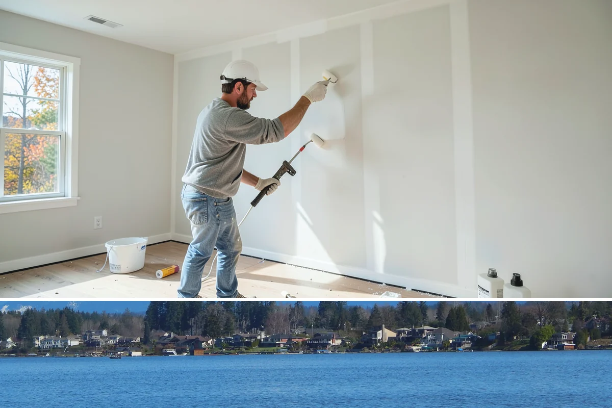 Interior Painting in Lake Stevens, Snohomish County, WA - Interior work runs year-round and is a smart choice for the rainy Pacific Northwest months when exterior painting has to pause.