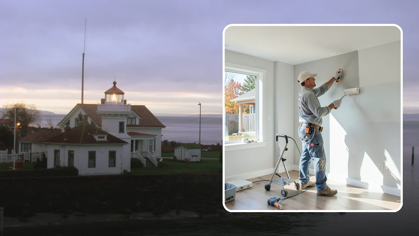 Interior Painting in Mukilteo, Snohomish County, WA - Interior painting refreshes the walls, ceilings, and trim inside your Western Washington home with clean, durable finishes.
