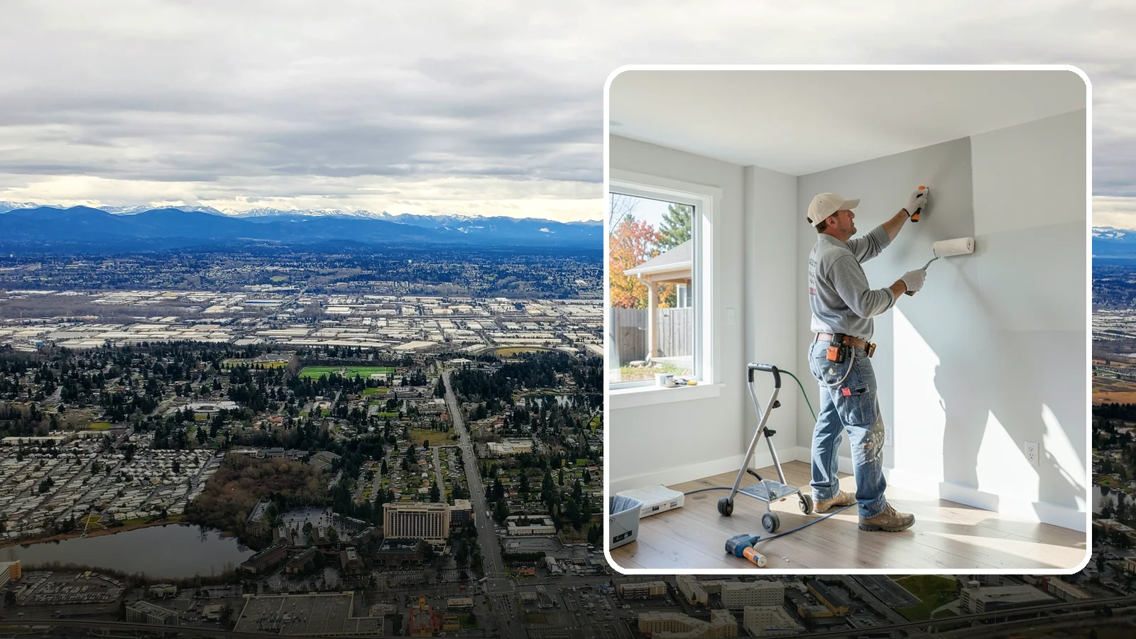 Interior Painting in SeaTac, King County, WA - Interior painting refreshes the walls, ceilings, and trim inside your Western Washington home with clean, durable finishes.