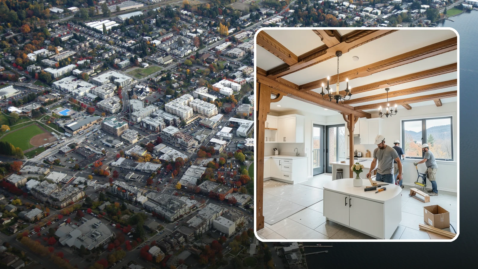 Interior Renovation in Kirkland, King County, WA - Interior renovation that refreshes the rooms, surfaces, and flow inside your Western Washington home.