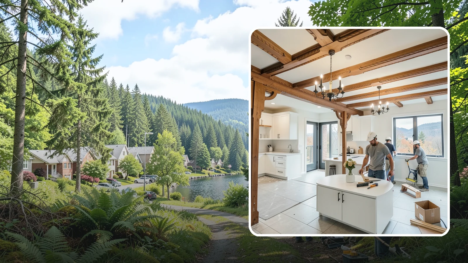Interior Renovation in Lake Forest Park, King County, WA - Interior renovation that refreshes the rooms, surfaces, and flow inside your Western Washington home.