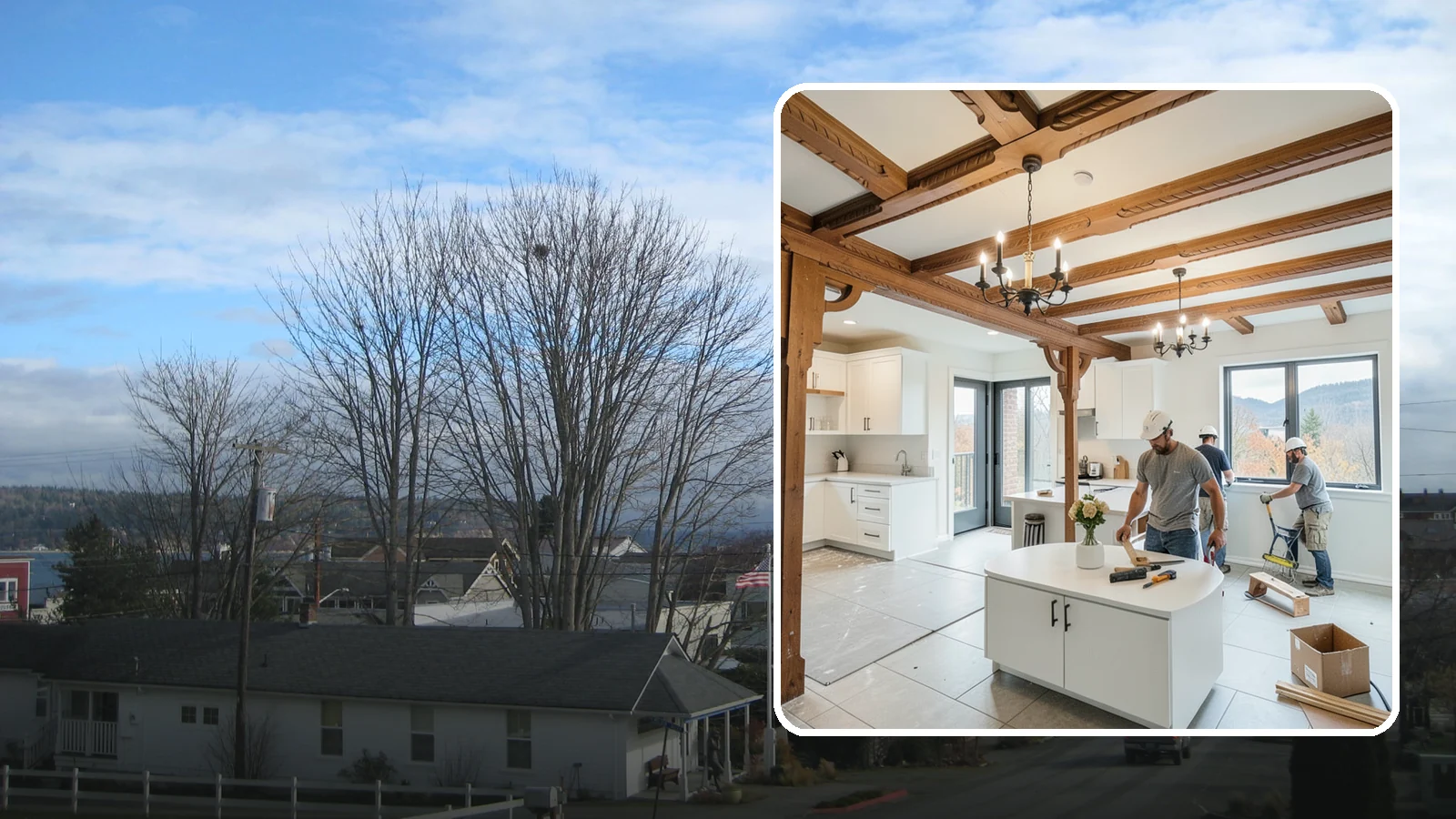 Interior Renovation in Langley, Island County, WA - Interior renovation that refreshes the rooms, surfaces, and flow inside your Western Washington home.