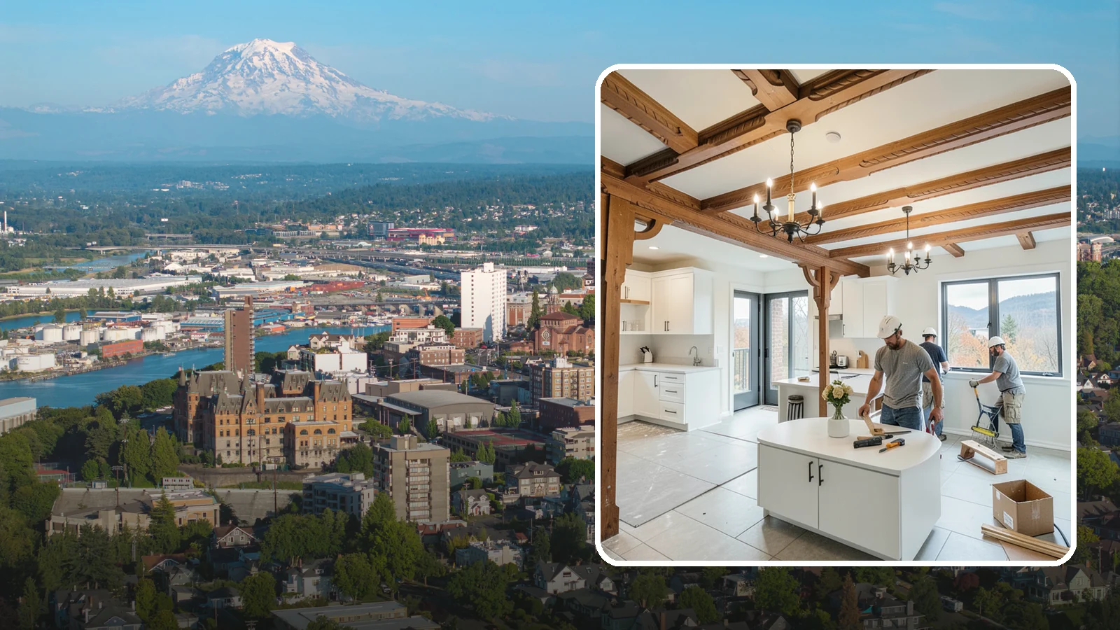 Interior Renovation in Tacoma, Pierce County, WA - Interior renovation that refreshes the rooms, surfaces, and flow inside your Western Washington home.