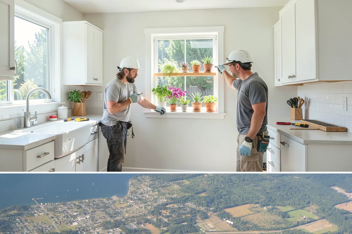 Investment Property Renovation in Coupeville, Island County, WA - Investment renovations can be timed to tenant turnover in any season, though winter vacancies often allow uninterrupted interior...