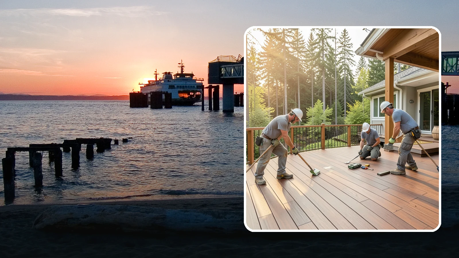 Ipe Deck Installation in Edmonds, Snohomish County, WA - Premium ipe hardwood decking that delivers exceptional density and decades of Northwest durability.