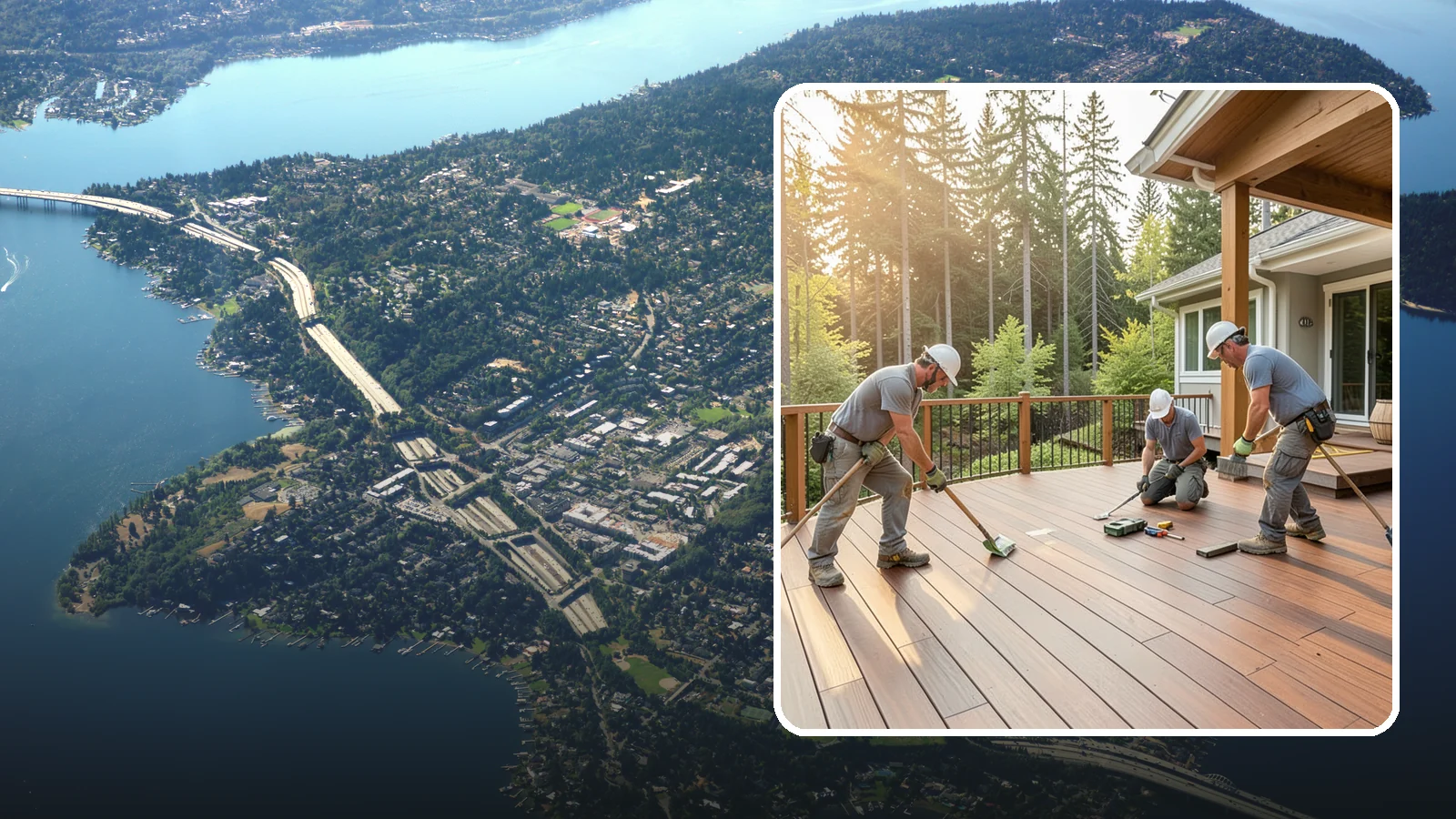 Ipe Deck Installation in Mercer Island, King County, WA - Premium ipe hardwood decking that delivers exceptional density and decades of Northwest durability.