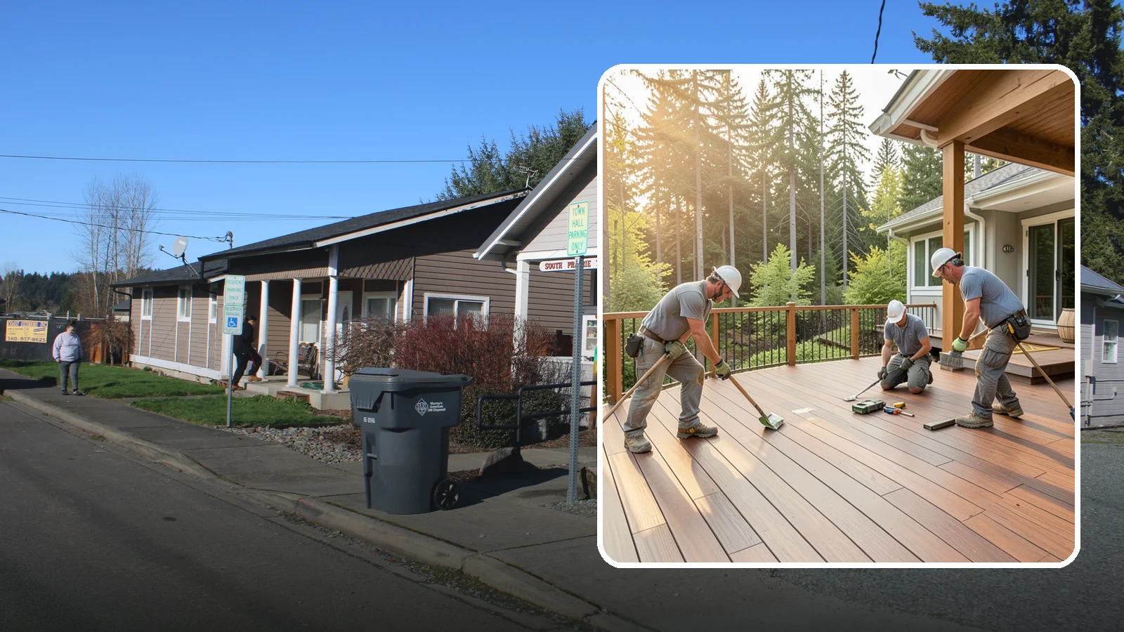 Ipe Deck Installation in South Prairie, Pierce County, WA - Premium ipe hardwood decking that delivers exceptional density and decades of Northwest durability.