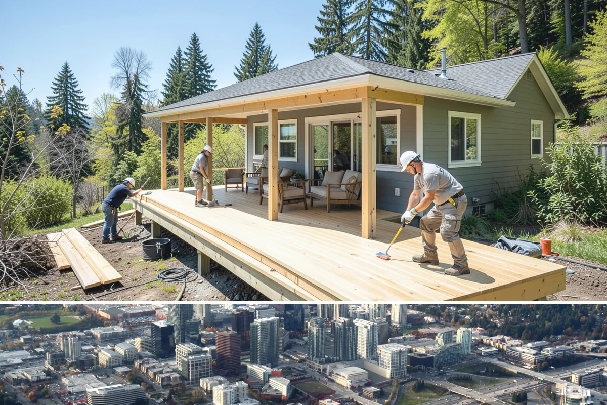 Iron Railing Installation in Bellevue, King County, WA - Iron railing installation is an indoor project that can be scheduled comfortably in any season.