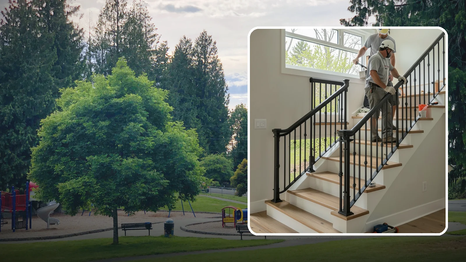 Iron Railing Installation in Bonney Lake, Pierce County, WA - Wrought and welded iron railings that combine classic strength with custom detail.