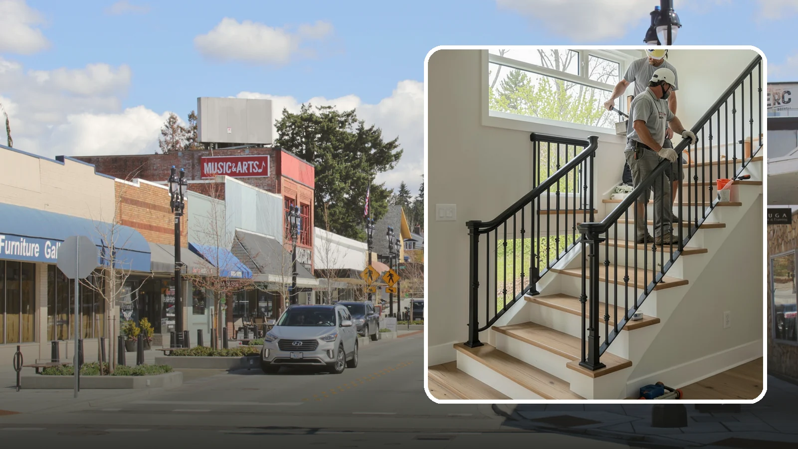 Iron Railing Installation in Bothell, King County, WA - Wrought and welded iron railings that combine classic strength with custom detail.
