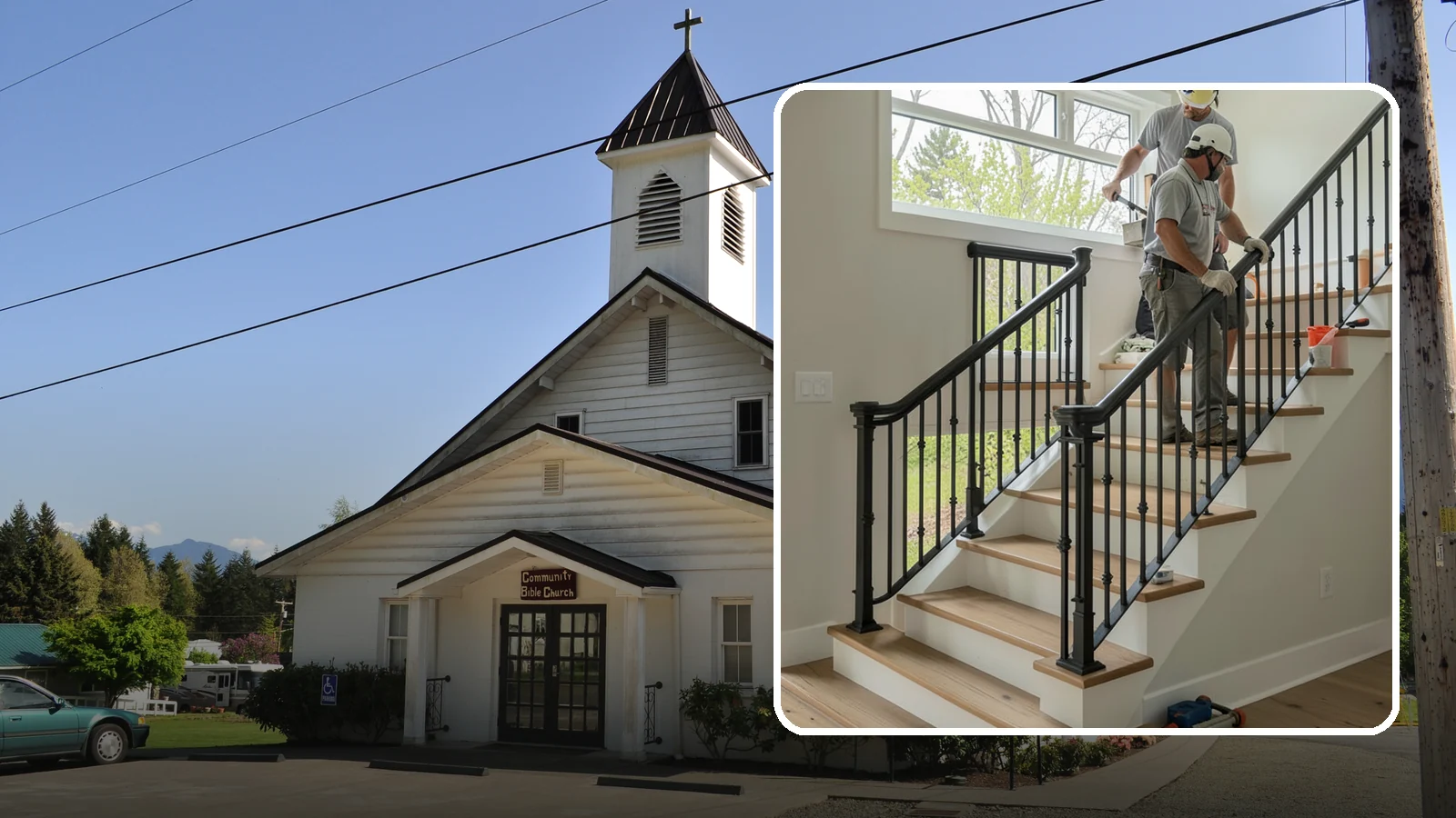 Iron Railing Installation in Concrete, Skagit County, WA - Wrought and welded iron railings that combine classic strength with custom detail.