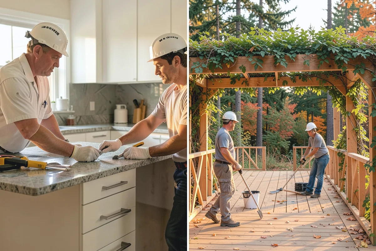 Iron Railing Installation in Des Moines, King County, WA - Measure the stair and design the railing pattern
