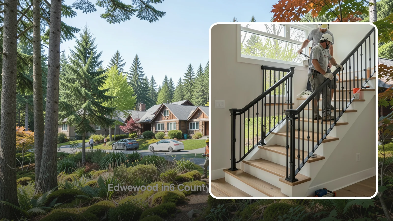 Iron Railing Installation in Edgewood, Pierce County, WA - Wrought and welded iron railings that combine classic strength with custom detail.