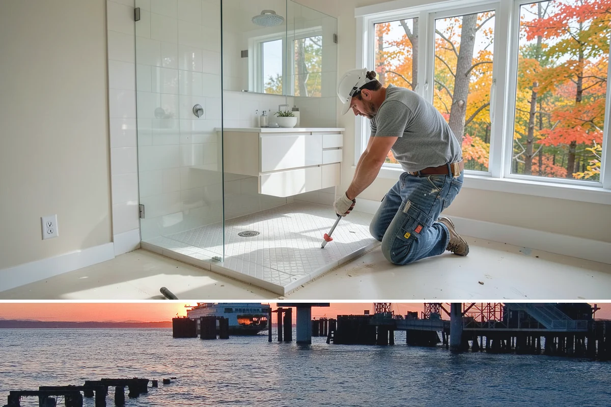 Iron Railing Installation in Edmonds, Snohomish County, WA - Iron railing installation is an indoor project that can be scheduled comfortably in any season.