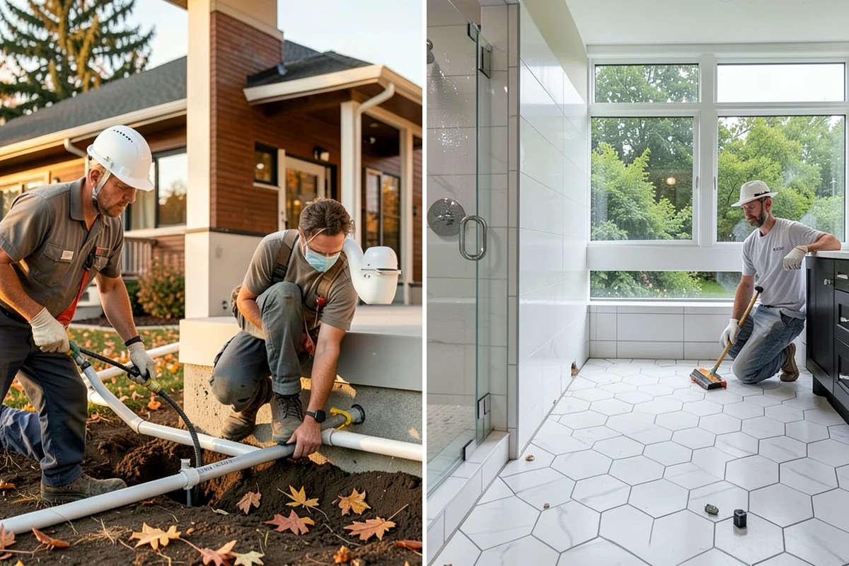Iron Railing Installation in Enumclaw, King County, WA - Measure the stair and design the railing pattern