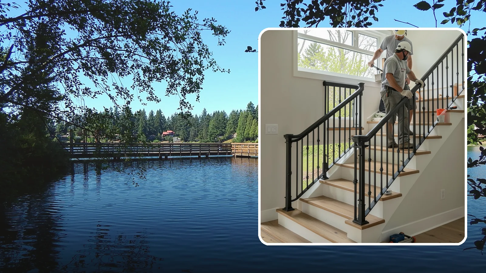Iron Railing Installation in Federal Way, King County, WA - Wrought and welded iron railings that combine classic strength with custom detail.