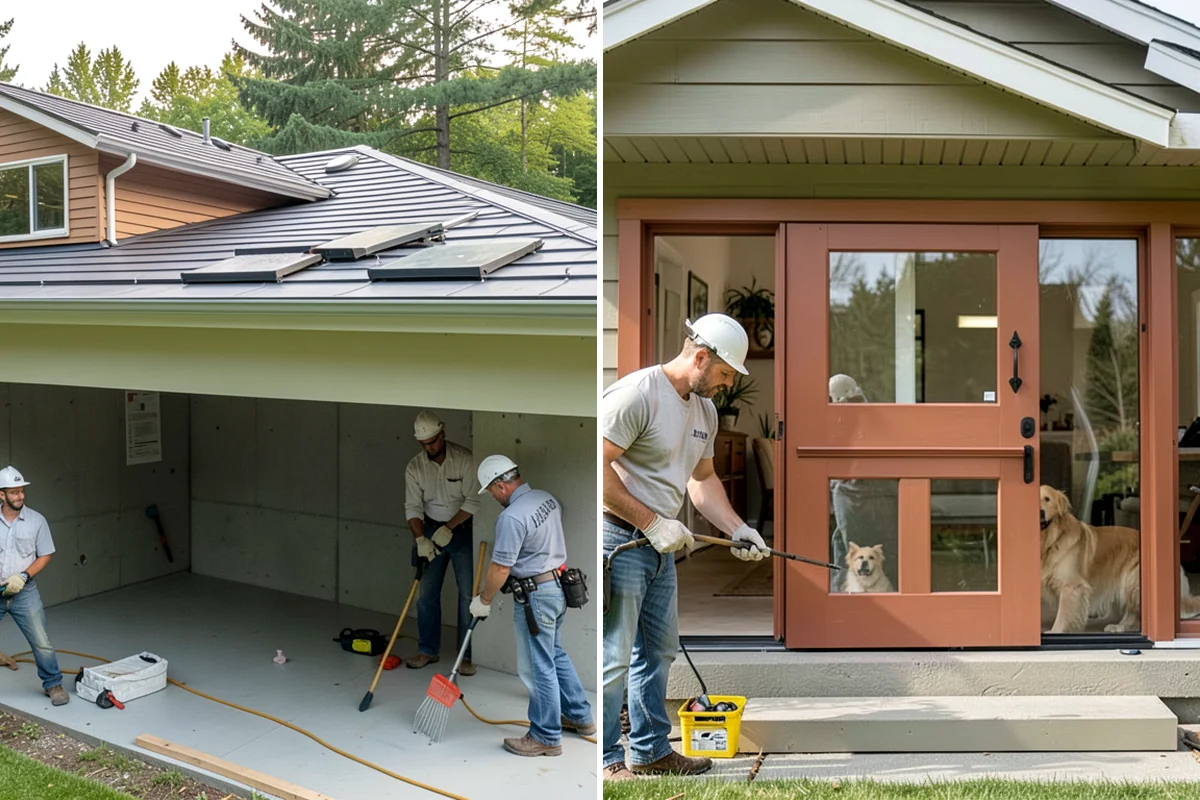 Iron Railing Installation in Federal Way, King County, WA - Measure the stair and design the railing pattern