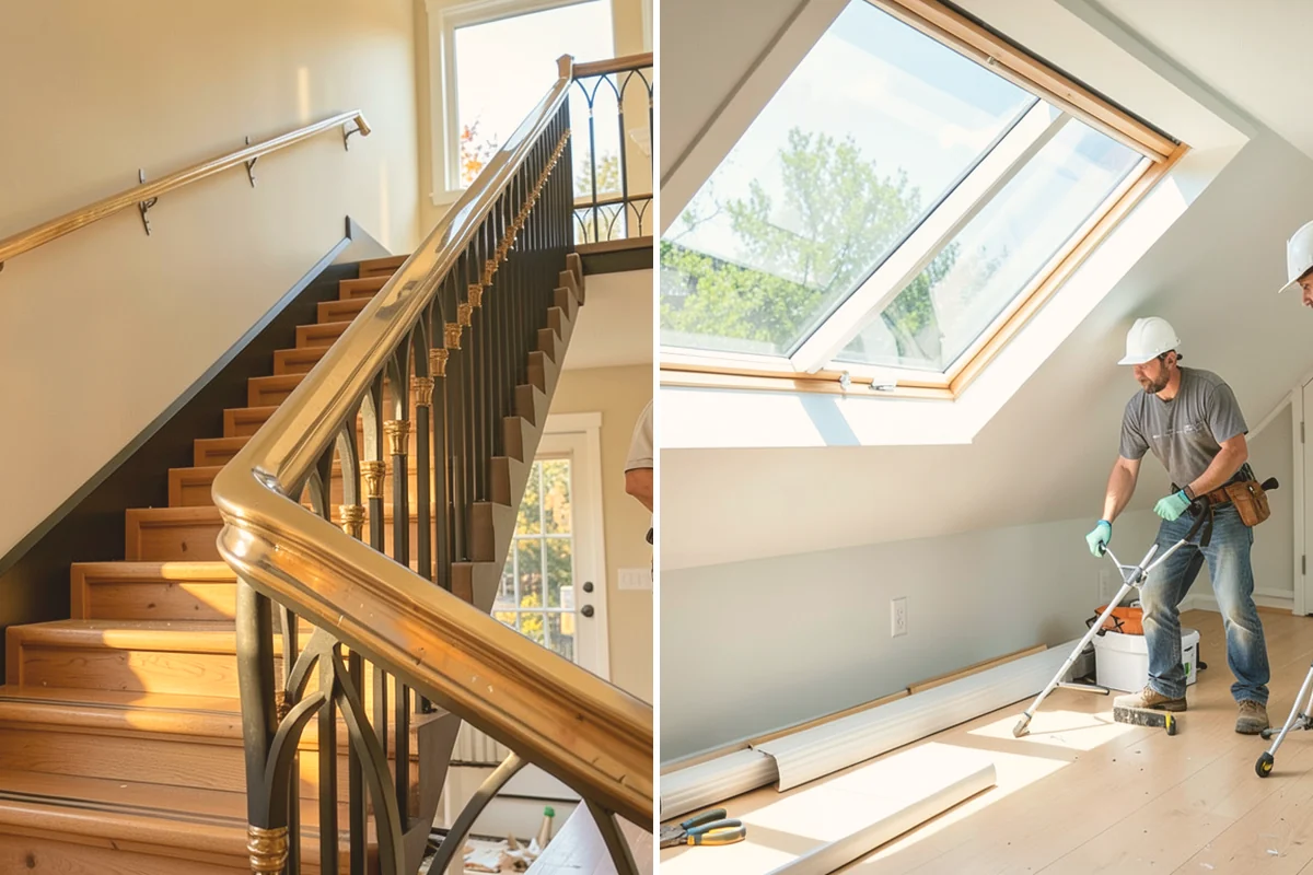 Iron Railing Installation in Fife, Pierce County, WA - Measure the stair and design the railing pattern