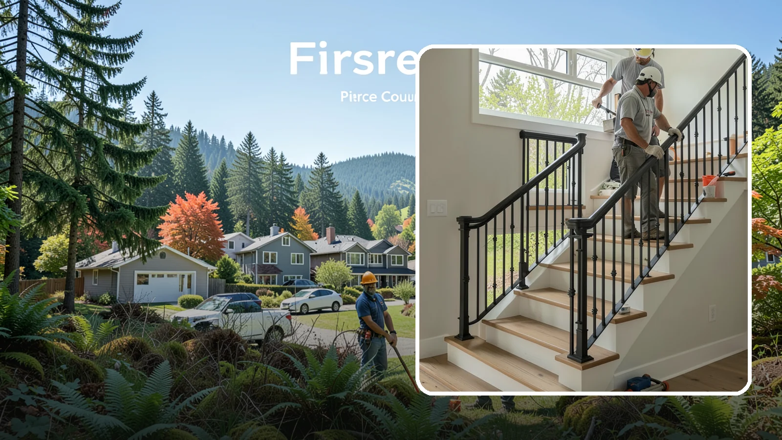 Iron Railing Installation in Fircrest, Pierce County, WA - Wrought and welded iron railings that combine classic strength with custom detail.